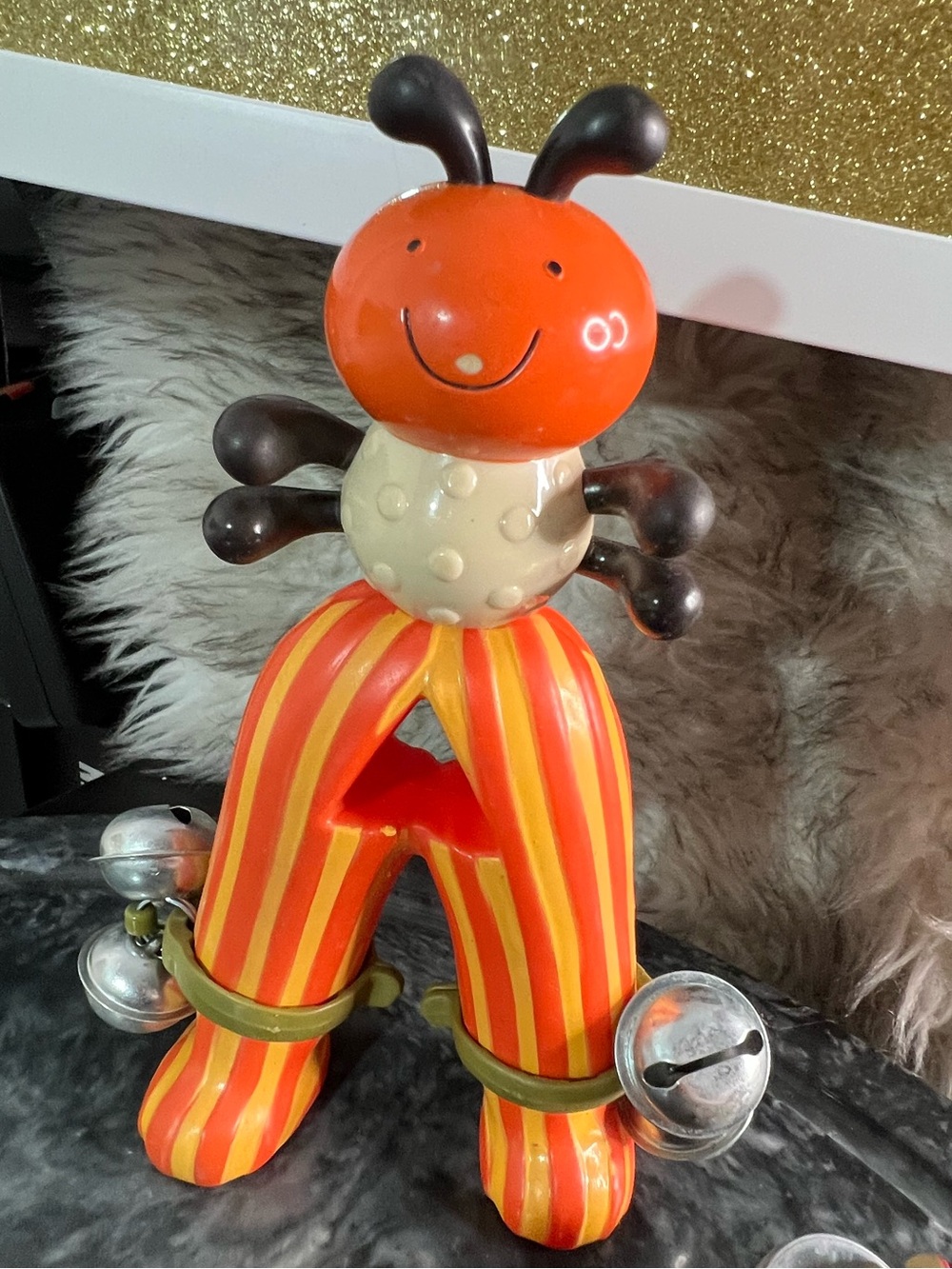 B. Toys Justb-byou Bug Bells 8” Worm Tambourine 5” Rattle Music Rattle & Shaker - Picture 3 of 8